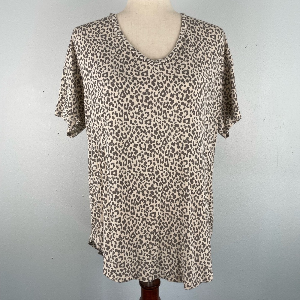 American Eagle Soft & Sexy Leopard Print Top Size S EUC